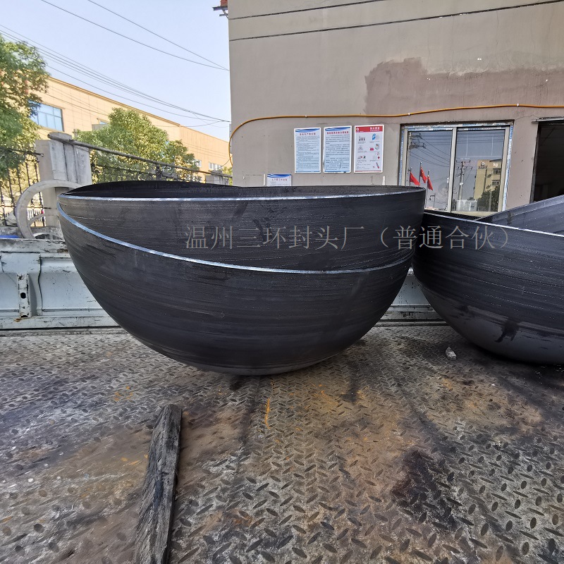 溫州三環廠家直銷Q235B碳鋼球形封頭 鍋爐配件 圓形封頭加工